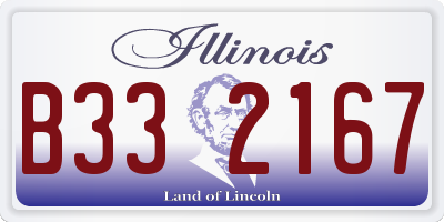 IL license plate B332167