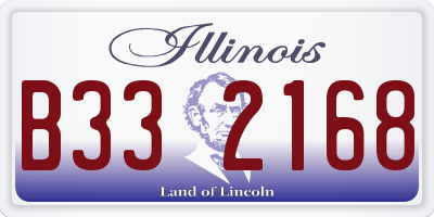 IL license plate B332168