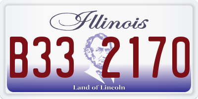 IL license plate B332170
