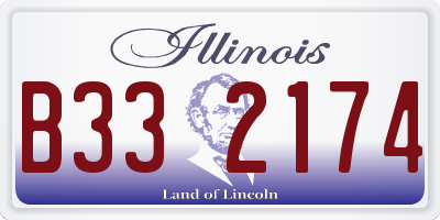 IL license plate B332174