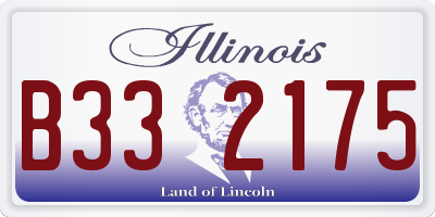 IL license plate B332175