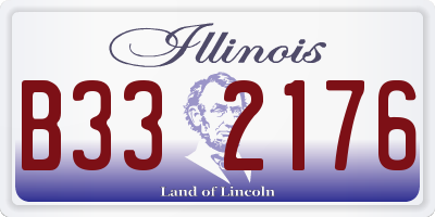 IL license plate B332176