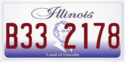 IL license plate B332178