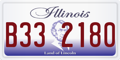 IL license plate B332180