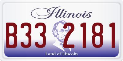 IL license plate B332181