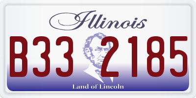 IL license plate B332185