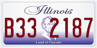 IL license plate B332187