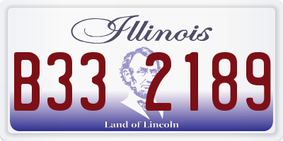 IL license plate B332189