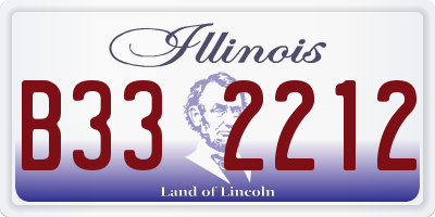 IL license plate B332212