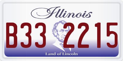 IL license plate B332215