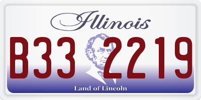 IL license plate B332219