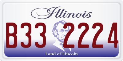 IL license plate B332224