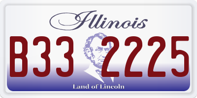 IL license plate B332225