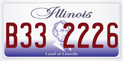 IL license plate B332226