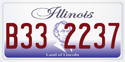 IL license plate B332237