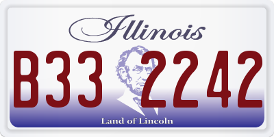 IL license plate B332242