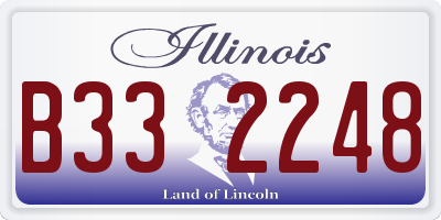 IL license plate B332248
