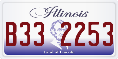 IL license plate B332253