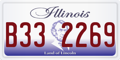 IL license plate B332269