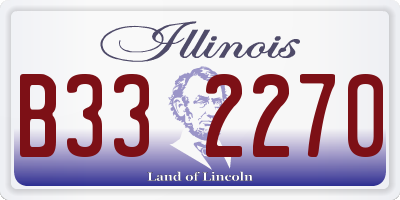 IL license plate B332270
