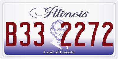 IL license plate B332272