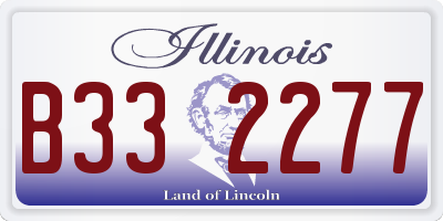 IL license plate B332277