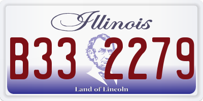 IL license plate B332279