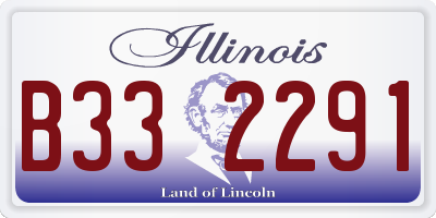 IL license plate B332291