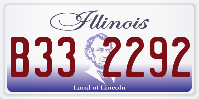 IL license plate B332292