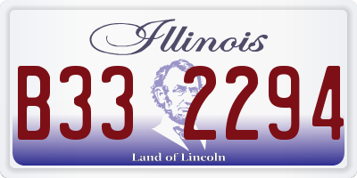 IL license plate B332294