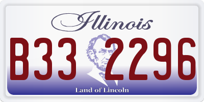 IL license plate B332296