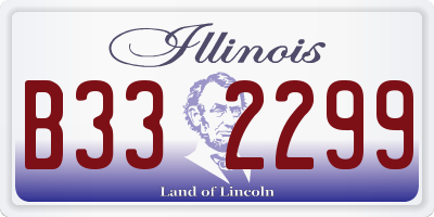 IL license plate B332299