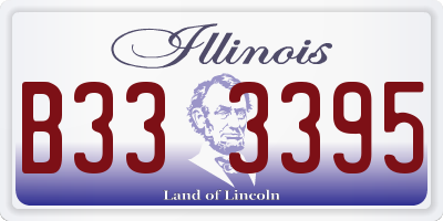 IL license plate B333395