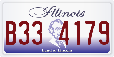 IL license plate B334179