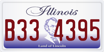IL license plate B334395
