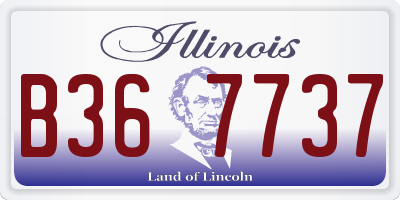IL license plate B367737