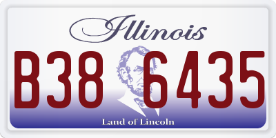 IL license plate B386435