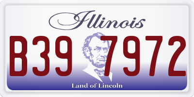 IL license plate B397972
