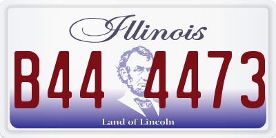 IL license plate B444473