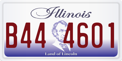 IL license plate B444601
