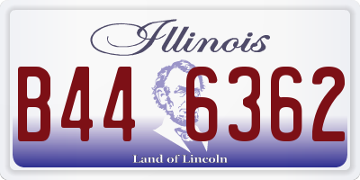 IL license plate B446362