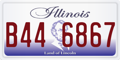 IL license plate B446867