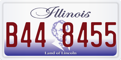 IL license plate B448455