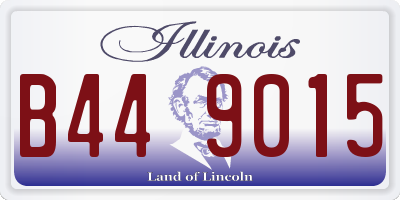 IL license plate B449015