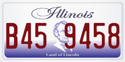 IL license plate B459458