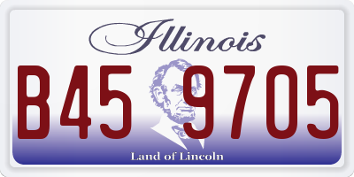 IL license plate B459705
