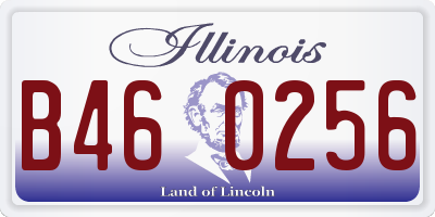 IL license plate B460256
