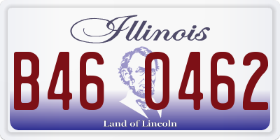 IL license plate B460462