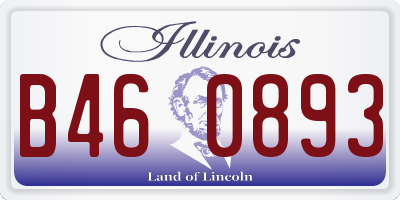 IL license plate B460893