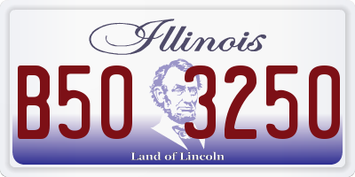 IL license plate B503250